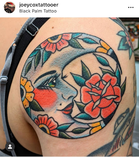 Explore rhea ripley tattoo ideas, creative tattoo ideas in Orange, available at Black Palm Tattoo