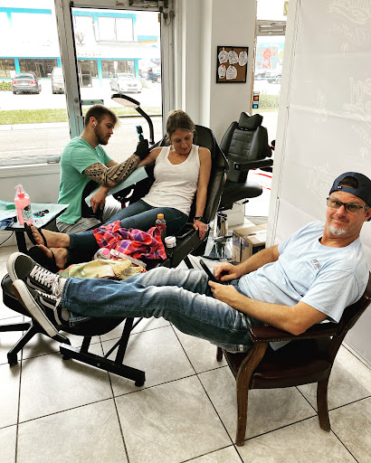 Explore dark cover up tattoo ideas, creative tattoo ideas in Daytona Beach, available at Studio 21 Tattoo & Piercings Daytona Beach