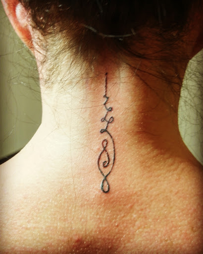 Explore tattoo on chest ideas, creative tattoo ideas in Frisco, available at Frisco Tattoo Company - Steel PaintBrush