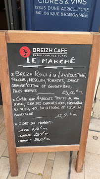Menu / carte de Breizh café Vincennes | La Crêpe Autrement à Vincennes