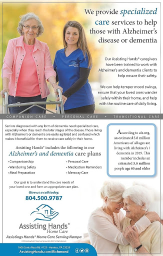 Assisting Hands Home Care - Richmond, Henrico, Chesterfield, VA