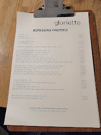 Restaurant Gloriette à Caen (la carte)