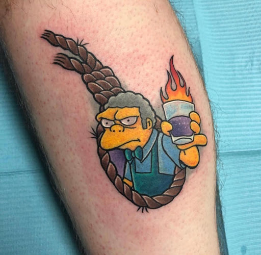 Explore hippie tattoo ideas, creative tattoo ideas in Hamden, available at Burning Hearts Tattoo Co.