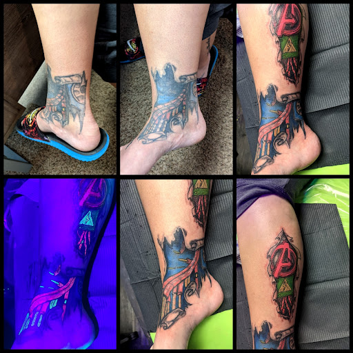 Explore son and mother tattoos ideas, creative tattoo ideas in Pittsburg, available at NeonMoon Tattoo