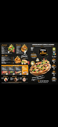 Menu du Pizza king 78 à Mantes-la-Ville