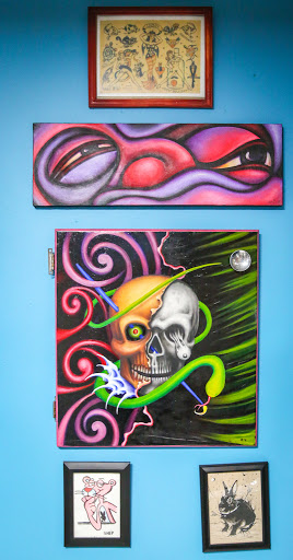 Explore tattoo ideas for gangsters, creative tattoo ideas in Stockton, available at Canvas Tattoo