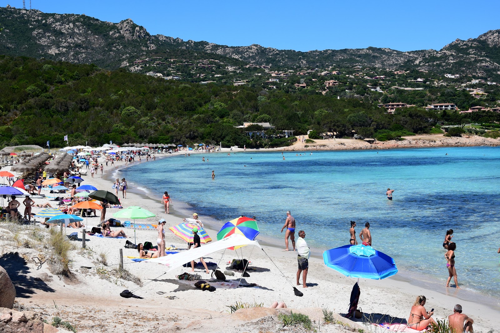 Piccolo Pevero Beach (Golfo Pevero, Sardinia island) on the map with