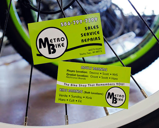 Bicycle Store «Metro Bike», reviews and photos, 46575 Hayes Rd, Shelby Charter Township, MI 48315, USA