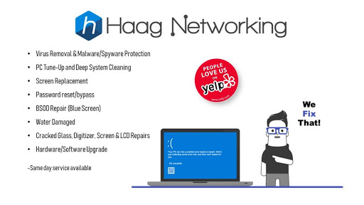 HAAG Networking. Cabling, Security Cameras, MSP, IT Support and Services. image