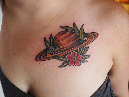 Explore chemistry tattoo ideas, creative tattoo ideas in Houghton, available at Bramble & Stag Tattoo Parlour