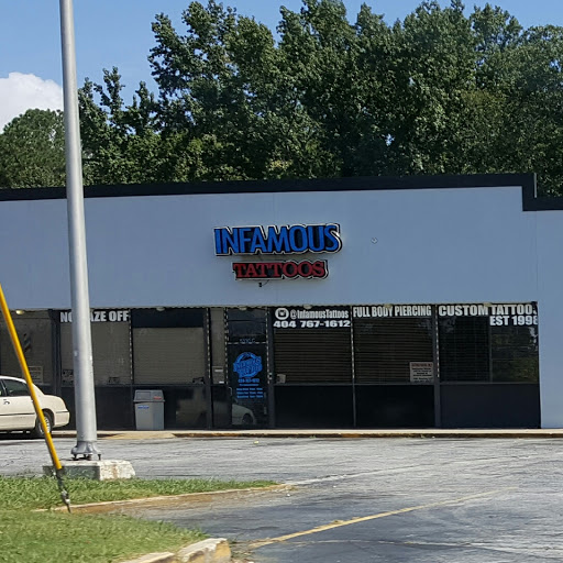 Tattoo Shop «Infamous Tattoos», reviews and photos, 5330 Old National Hwy, College Park, GA 30349, USA