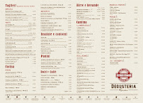 Menu du Degusteria - Silvano Romani à Parma