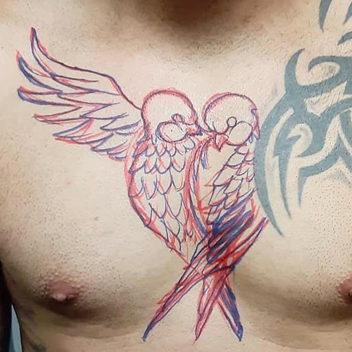 Explore church tattoo ideas, creative tattoo ideas in Louisburg, available at Lewter Tattoos and Piercing