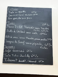 Menu / carte de le petit chef à Saint-Quentin