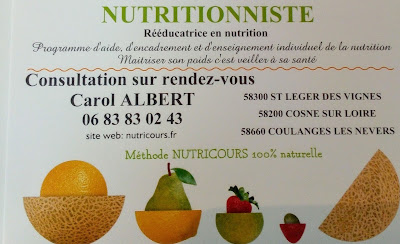 ALBERT Carol NUTRITIONNISTE rééducatrice en nutrition E.I Nutricours à Saint-Léger-des-Vignes