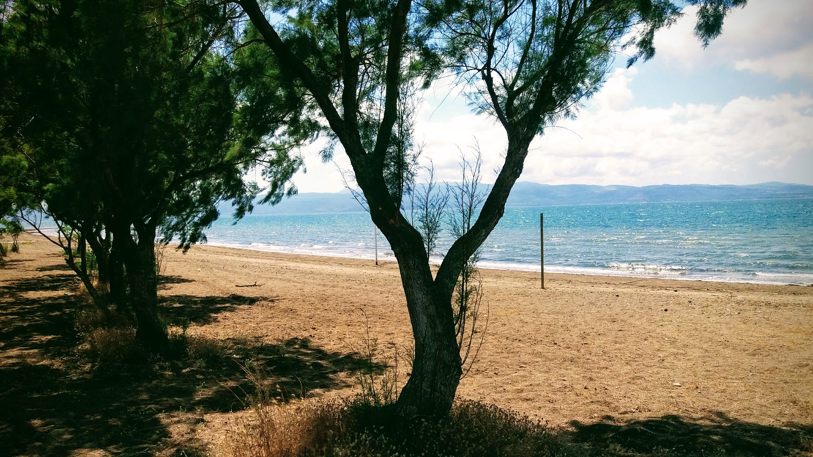 Foto van Kalloni beach II met turquoise puur water oppervlakte
