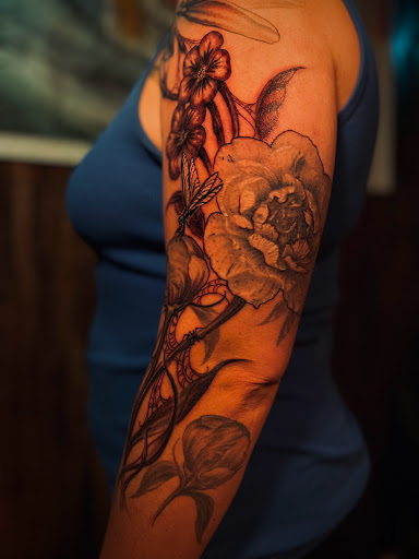 Explore peck tattoo ideas, creative tattoo ideas in Hudson, available at The Bohemian Social Club