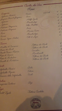 Trattoria Medina à Naples menu
