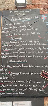 La Forge d'Auguste - Restaurant Villefranche De Conflent à Villefranche-de-Conflent menu