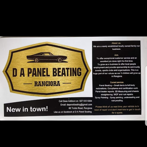 D A Panel Beating Limited - Rangiora