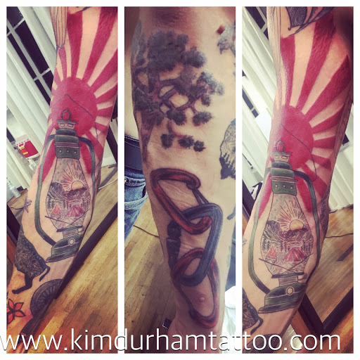 Explore haunted mansion tattoo ideas, creative tattoo ideas in Moab, available at Moab Tattoo