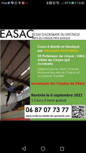 EASAC École de cirque Hendaye Denentzat à Hendaye
