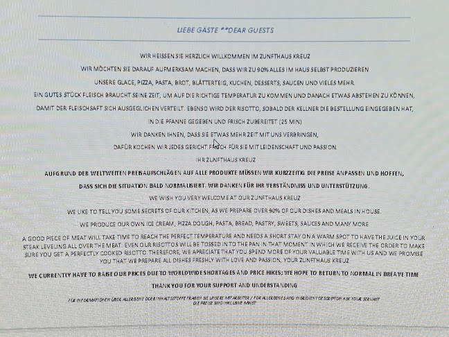 Zunfthaus Kreuz - Bar