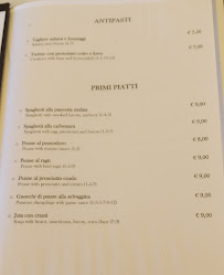 Menu du Trattoria Cormontium Di Terpin Liliana à Cormons