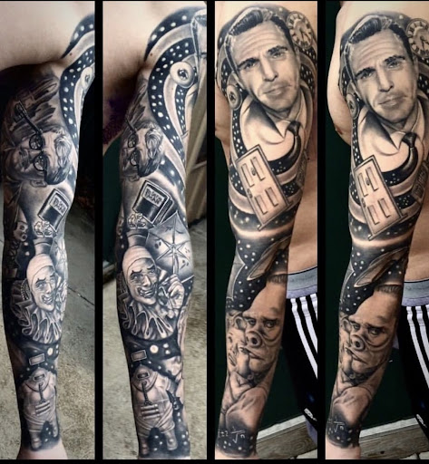 Explore knee surgery tattoo ideas, creative tattoo ideas in Honolulu, available at Aloha Tattoo Waikiki Hilton Hawaiian Village Rainbow Bazaar
