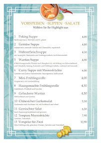 Carte du LOTUS China Restaurant Weilheim à Weilheim in Oberbayern