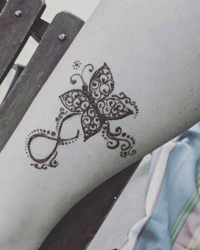 Explore greek mythology sleeve tattoo ideas, creative tattoo ideas in Concord, available at Naseera Fazil Henna Art