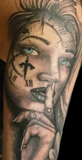 Explore female arm sleeve tattoo ideas, creative tattoo ideas in Homosassa, available at Citrus Tattoos