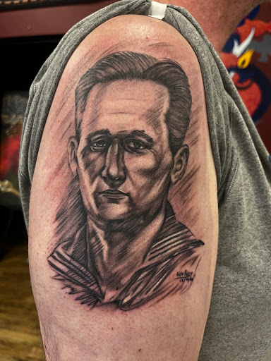 Explore matching tattoos for father and son ideas, creative tattoo ideas in Wenatchee, available at Ole Soul Studio