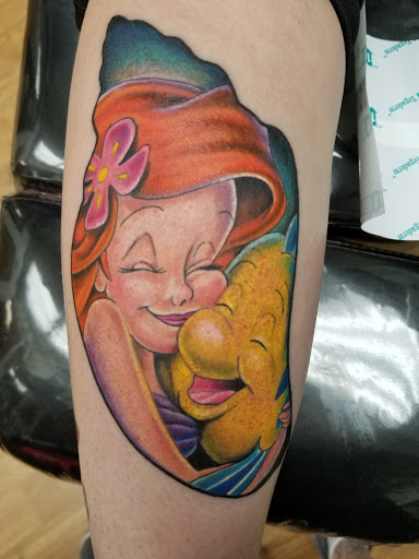 Explore memorial cross tattoo ideas, creative tattoo ideas in Linden, available at Physical Graffiti