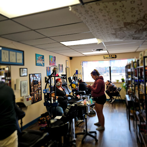 Explore police officer tattoo ideas, creative tattoo ideas in Traverse City, available at Pinups & Needles