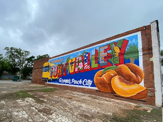 Peaches and more, Georgia’s Peach City mural.