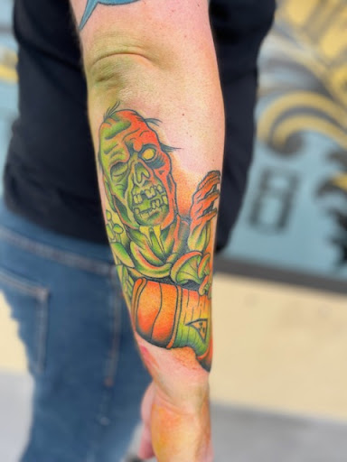 Explore crown tattoo ideas for guys, creative tattoo ideas in Satellite Beach, available at Rocksteady Tattoo Company