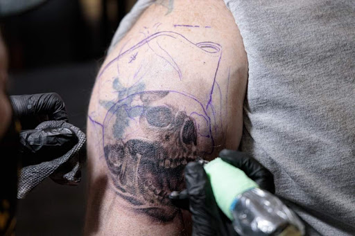 Explore rave tattoo ideas, creative tattoo ideas in Canton, available at The Inkeepers Tattoo Parlor