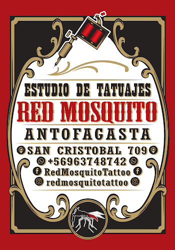 Red Mosquito Tattoo