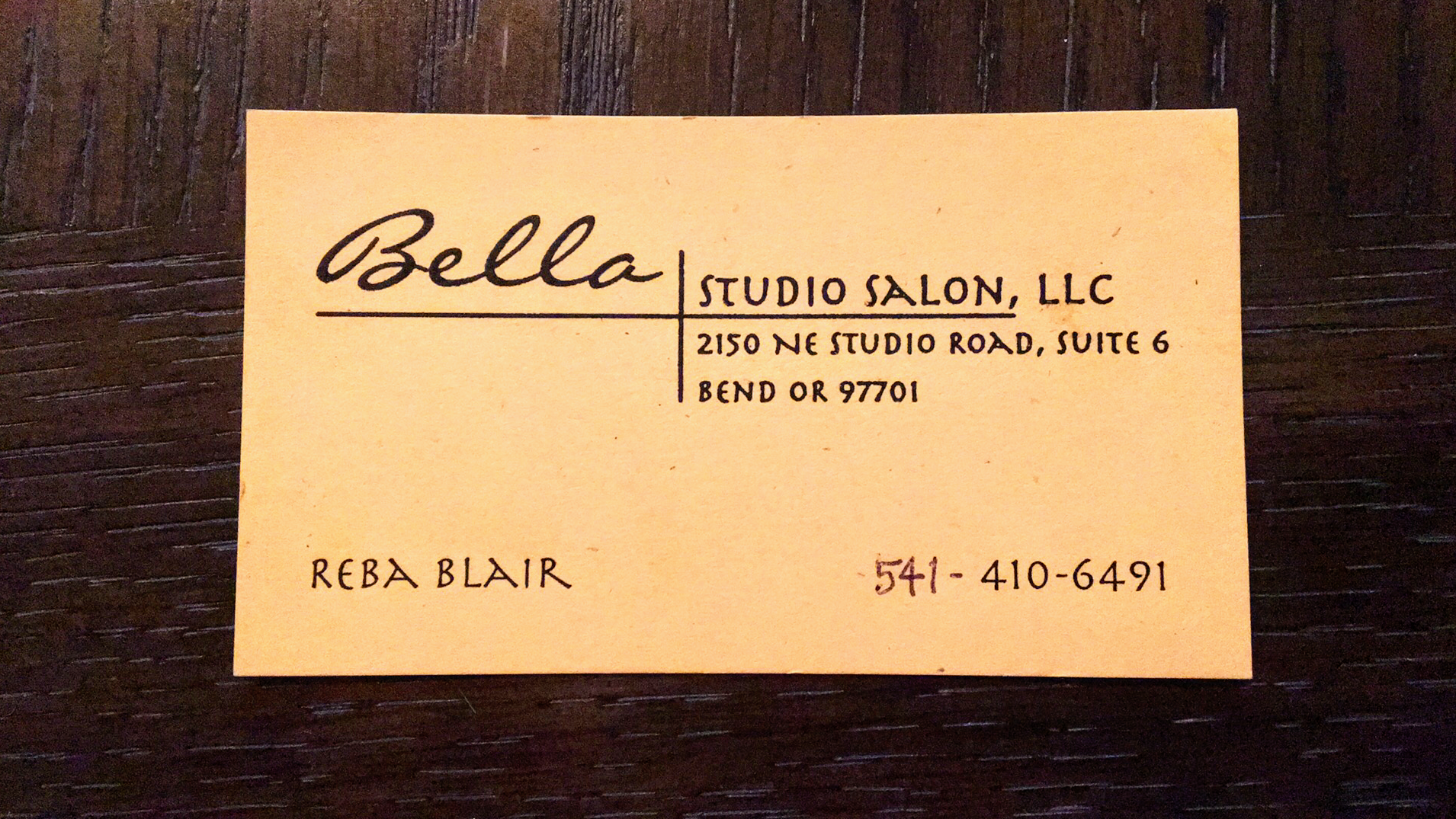 Reba Blair at Bella Studio Salon