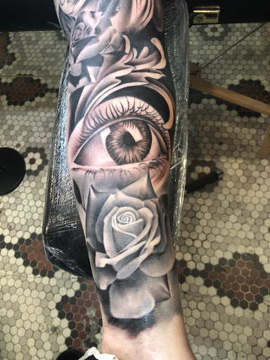 Explore redrum tattoo ideas, creative tattoo ideas in Junction City, available at New Era Tattoo Studio