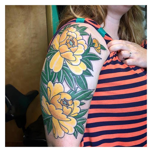 Explore texas tattoo ideas for men, creative tattoo ideas in Albany, available at Dead Presidents Lounge