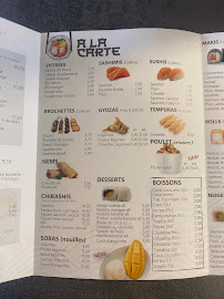 Restaurant de sushis L'Atelier du Sushi Pontoise à Pontoise (la carte)