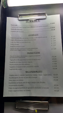 Menu / carte de CUCINA DI MARE da Mamma Elissa 1968 à Florence