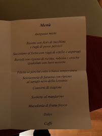 Menu du Ristorante & Country Hotel Villa De Winckels à Tregnago