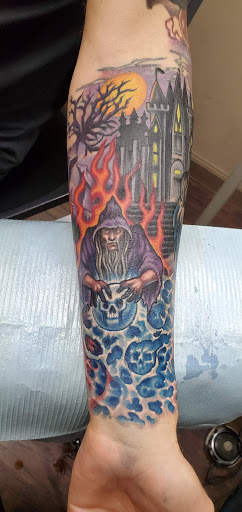 Explore mens quad tattoo ideas, creative tattoo ideas in Hendersonville, available at High Caliber Tattoo