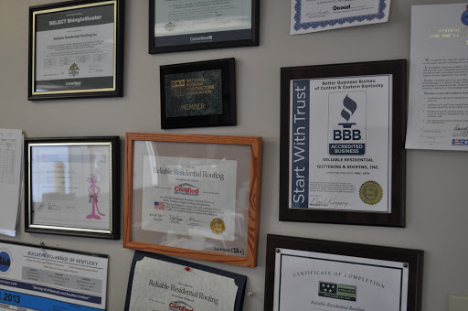 Roofing Contractor «Reliable Residential Roofing & Guttering Systems, Inc», reviews and photos, 1661 Jaggie Fox Way, Lexington, KY 40511, USA