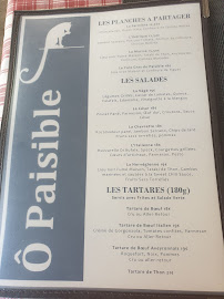 Restaurant Ô Paisible à Labège - menu / carte