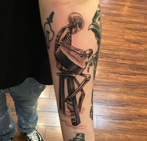 Explore man in the arena tattoo ideas, creative tattoo ideas in Huntington Beach, available at Mechanical Concept Tattoo