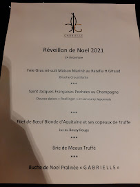 Restaurant français Restaurant Gabrielle Toit Terrasse à Reims - menu / carte